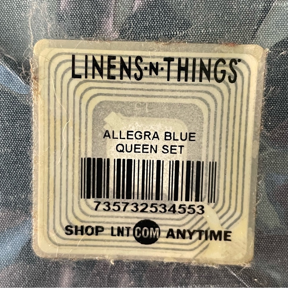 $10 SALE Comforter Cover Set Solid Textured Allegra Blue 4 Price Full/Queen - Picture 6 of 9